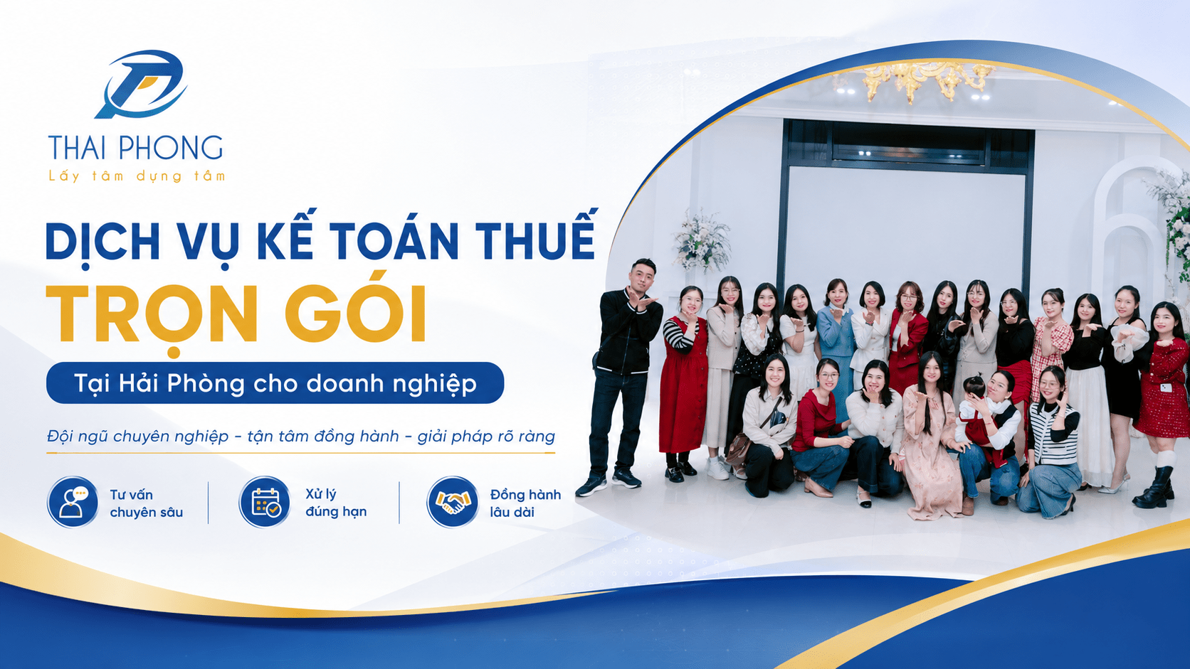 Đội ngũ kế toán Thái Phong xử lý sổ sách, chứng từ cho doanh nghiệp tại Hải Phòng