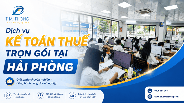 Dịch vụ kế toán thuế trọn gói tại Hải Phòng cho doanh nghiệp